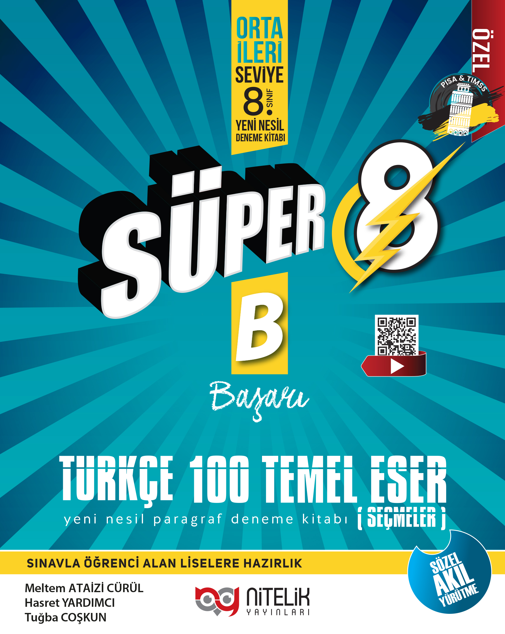 Süper 8. Sınıf Türkçe 100 Temel Eser kapak görseli